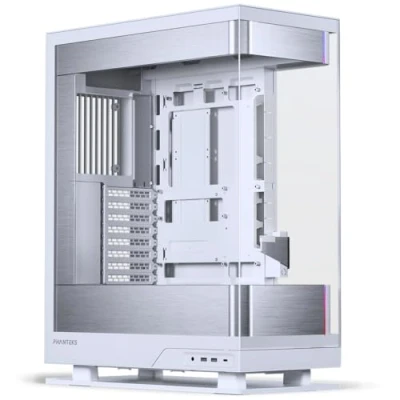 Imagen de Phanteks Evolv X2, chasis de Juego Mid Tour, Sistema refrigeración Vertical, Marco Cristal Templado Transparente, Panel Interior Aluminio Cepillado con iluminación D RGB integrada, Blanco