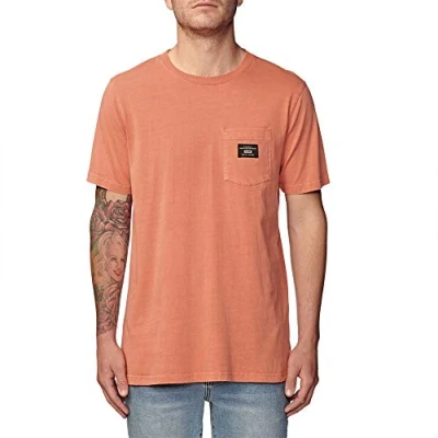 Imagen de Globe Base Pocket tee Camiseta, Hombre, Washed Sunburnt, S