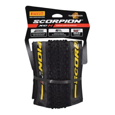 Imagen de Pirelli Scorpion MTB H 29 x 2.2 Yellow, Adultos Unisex, Negro, ESTANDAR