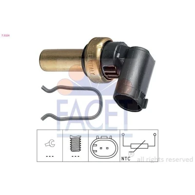 Imagen de FACET 7.3324 Sensor, temperatura del refrigerante Made in Italy OE Equivalent OPEL: Astra H GTC, CHEVROLET: Cruze Berlina