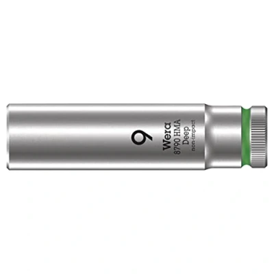 Imagen de WERA 05004506001 8790 HMA Deep 9,0 Llave de vaso larga con arrastre 1/4&quot;