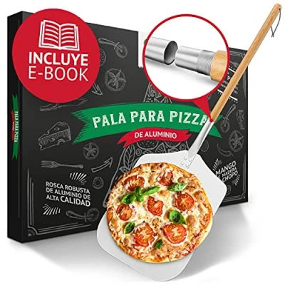 Imagen de pala de pizza Divertimento® para aluminio inoxidable [83 cm] Rosca práctica y sólida bordes redondeados