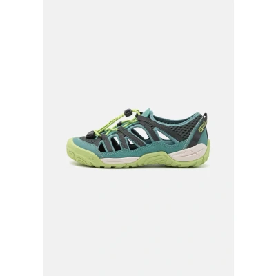 Imagen de Jack Wolfskin Levente Unisex Sandalias de senderismo para niños, Talla: 31, Slate green Zapatos