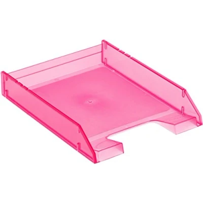 Imagen de Archivo 2000 715FCTL Bandeja apilable organizadora para documentos en formato A4 y folio, color fucsia traslúcido