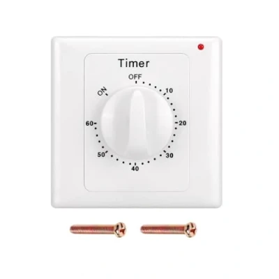 Imagen de Interruptor de Temporizador Cuenta Regresiva, AC 220 V Min Alta Potencia, Bomba electrónica mecánica Control zócalo Tiempo (60 Minutos)