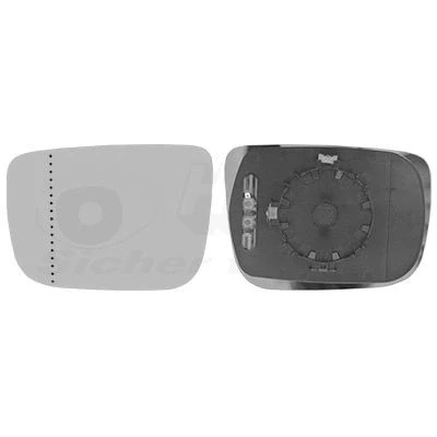 Imagen de VAN WEZEL 5923837 Cristal de Espejo izquierda VOLVO: XC60 I, VOLKSWAGEN: CADDY 4 Kasten