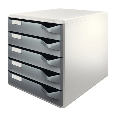 Imagen de Leitz Post 52800089 Buc de cajones, A4, 5 Gris oscuro, Plástico