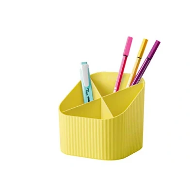 Imagen de HAN 17238 915 Re X LOP Carteros de escritorio 100% reciclables, diseño moderno y joven para todos los utensilios escritorio, color amarillo