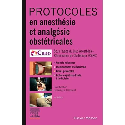 Imagen de Protocoles En Anesthésie Et Analgésie Obstétricales (ebook)