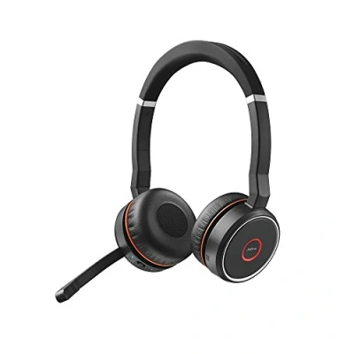 Imagen de Auriculares Bluetooth Jabra Evolve 75 Uc Stereo Noice Cancelling Rojo