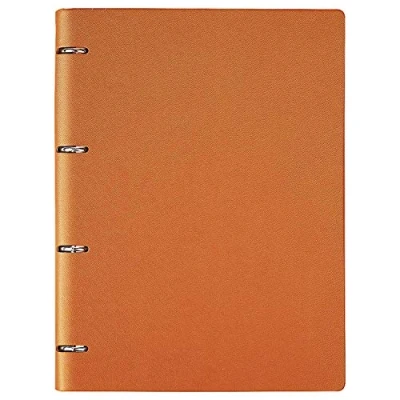 Imagen de Cuaderno a rayas A4 Executive Origaniser rellenable, con anillas redondas, cubierta de piel, bloc notas