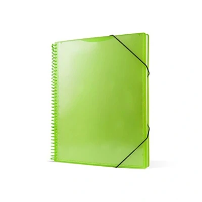 Imagen de Pryse 4240024 Carpeta espiral con 20 fundas, A4, color verde