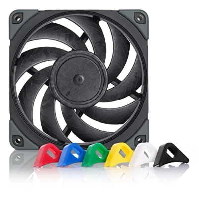 Imagen de Noctua NF A12x25 PWM chromax.black.swap, Ventilador Silencioso, 4 Pines (120 mm, Negro)