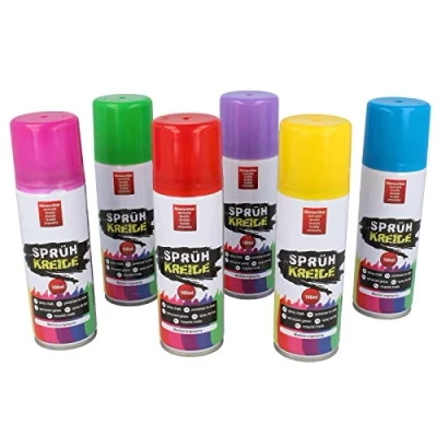 Imagen de 3 esprays de tiza, spray tiza para marcar, lata lavable