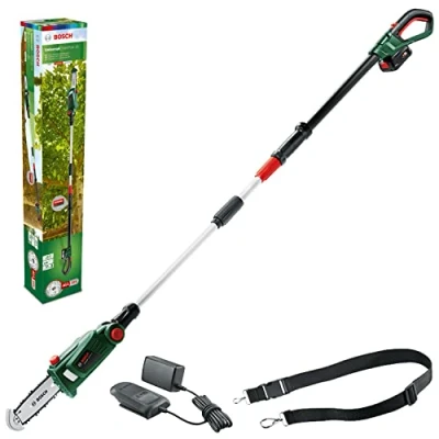 Imagen de Bosch UniversalChainPole 18 Sierra de cadena telescópica (1 batería 18V 2.5Ah, cargador, Power4All 18V)