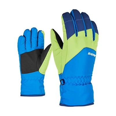 Imagen de Ziener Lando Guantes De Esquí para niños, Unisex Persian Blue, 7,5