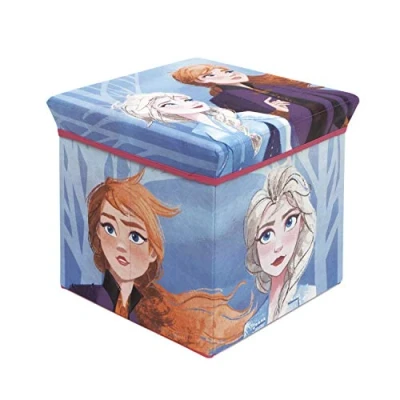 Imagen de ARDITEX Caja con Tapa Frozen II, Cubo de Tela Guardatodo para Ropa, Libros, Juguetes, Pelotas, y Asiento Infantil Sentarse 30 x cm