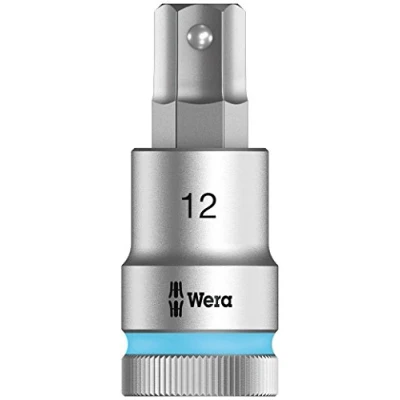 Imagen de WERA 05003826001 8740 C HF Hex Plus 12,0 x 60 mm Vaso de punta Zyklop con función retención 1/2&quot;