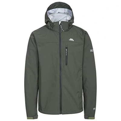 Imagen de Trespass Stanford Chaqueta Impermeable Softshell con Capucha, Hombre, Verde Oliva, XXS