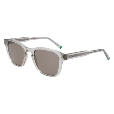 Imagen de Lacoste Men&#039;s Sunglasses L6026S Transparent Grey with Solid Green Lens