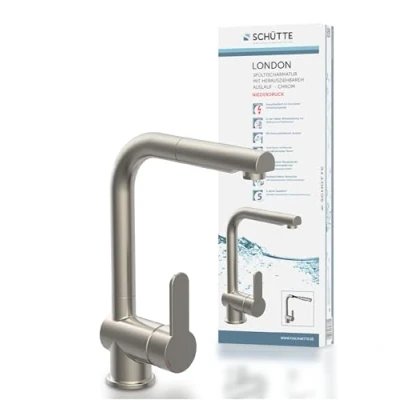 Imagen de Schütte 79729 Robinetterie d&#039;évier London, Aspect Acier Inoxydable