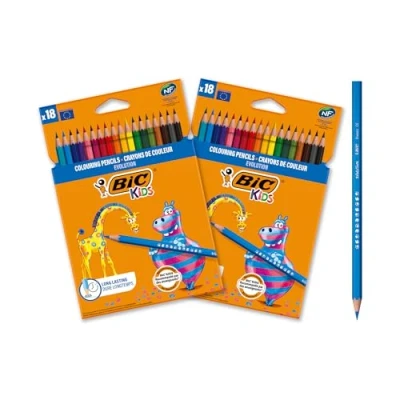 Imagen de BIC Kids Evolution ECOlutions Lápices de Colores, 2 Packs 18
