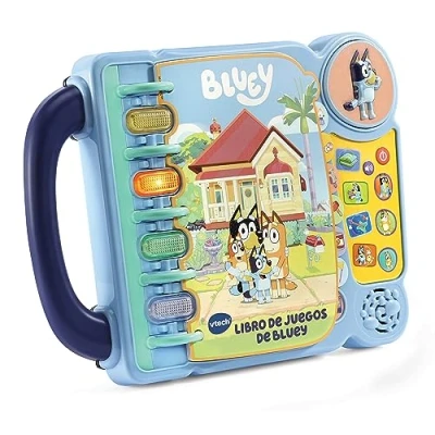 Imagen de VTech Libro Educativo de Bluey, Juega y aprende simulando acciones la Vida Real, 4 Modos Juego, Juguete para niños +3 años, Versión ESP