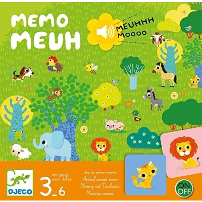 Imagen de DJECO Juegos de acción y reflejosJuegos educativosDJECOJuego Memo Meuh, Multicolor (15)