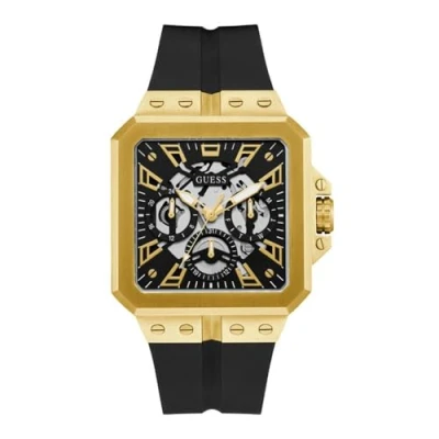 Imagen de Guess LEO Reloj, Hombre, Talla: One Size, Black sunray/gold tone