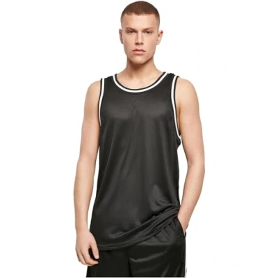 Imagen de Build Your Brand BY009 Mesh Tanktop T Shirt, Black/White, 4XL Men&#039;s
