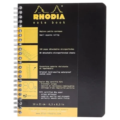 Imagen de Clairefontaine ES Rhodia 193429C Cuaderno A5, color negro
