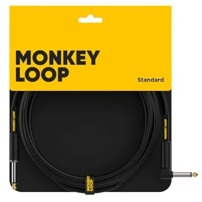 Imagen de MONKEY LOOP Standard Cable Jack Mono a Acodado con 1 Extremo Recubrimiento de PVC Máximo Aislamiento Longitud 3 Metros