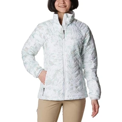 Imagen de Columbia Powder Lite Jacket Mujer, White Flurries Print, L