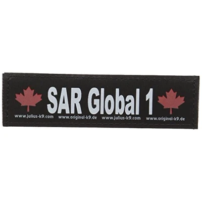 Imagen de Julius K9 Parches Intercambiables, 1 par, Bandera Canadiense SAR Global Canadiense, tamaño: pequeño, Negro
