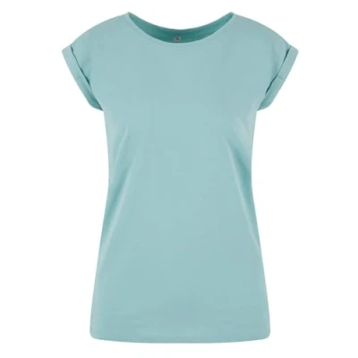 Imagen de Build Your Brand Camiseta para Mujer con Hombros extendidos, Bluemint, XXL