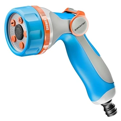 Imagen de GRÜNTEK Pistola de Riego para Manguera Jardín Pulverizadora 5 Chorros Resistente y Comoda Control total con una Mano