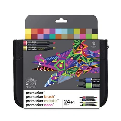 Imagen de Winsor &amp; Newton Set de 24 Rotuladores Variados