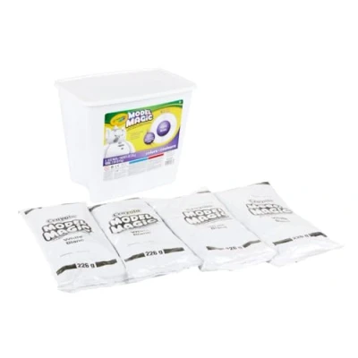 Imagen de Crayola White Model Magic Compuesto de Modelado, Blanco, 2 Libras. Bañera, Color, 3+ (CYO574400)