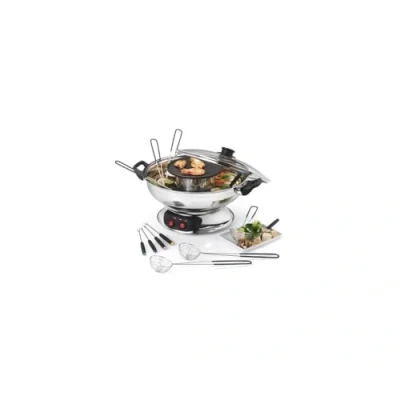 Imagen de fondue asiatique+grill.6pers.1950w.inox.