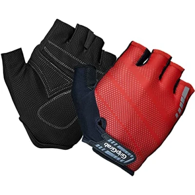 Imagen de GripGrab Rouleur de Hombre Bicicleta MTB Carretera Gravel Verano Guantes Ciclismo Sin Dedos con Acolchado Nivel Iniciación Cortos, Adultos Unisex, Rojo, S