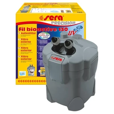 Imagen de sera fil bioactive 130+ UV Filtros externos versátiles y fáciles de usar para acuarios agua dulce con C