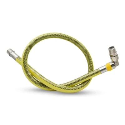 Imagen de DOJA Barcelona Manguera Gas M H Pack 1 Tubo Para 1/2 750mm en Acero Inoxidable Conexion Flexible Con Valvula Regulador Gas, Latiguillo Natural, Butano