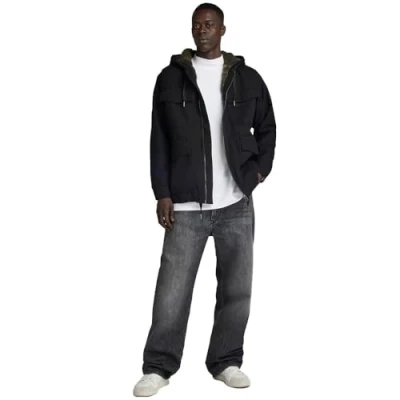 Imagen de G STAR RAW Chaqueta con capucha Sherpa Para Hombre, Negro (pitch black D23594 D304 A810), L