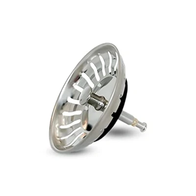 Imagen de MINISMUS Tapón de desagüe universal altura ajustable, colador acero inoxidable, 82 mm