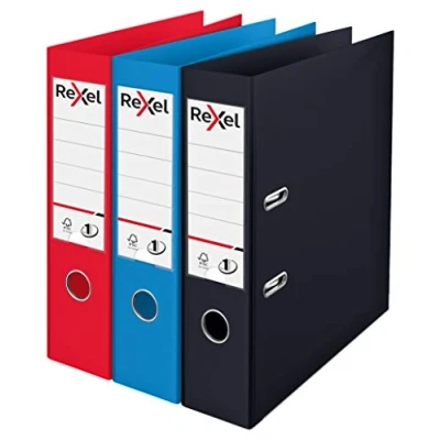 Imagen de Rexel Choices Archivadores de palanca (A4, polipropileno, 3 unidades),