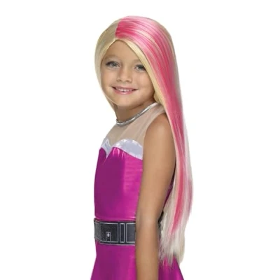 Imagen de Rubies Peluca Barbie, Color Rosado, Talla única (36400_NS)