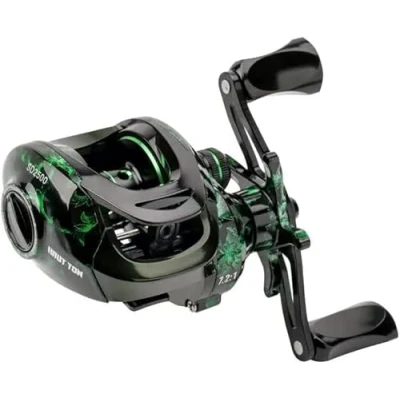 Imagen de Carrete de pesca Baitcasting,Sistema frenado magnético para la en agua salada y dulce, carretes Baitcaster con rodamientos bolas acero inoxidable 18+1BB, Disponible