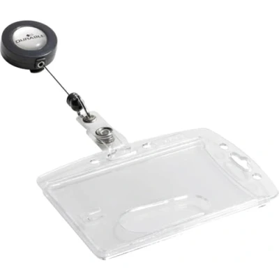 Imagen de Durable 801219 Identificador rígido con cordón extensible para 1 tarjeta de identificación/acrediticación
