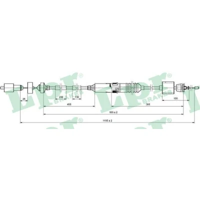 Imagen de LPR C0200C Cable de Embrague con reajuste automático RENAULT: LAGUNA 1, 1 Grandtour