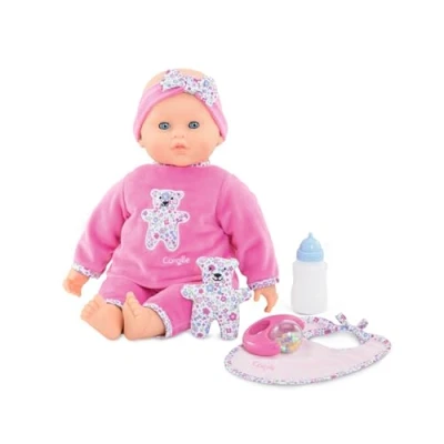 Imagen de Corolle Mon Grand Poupon Lucille 9000150050 Muñeca Francesa con Aroma a Vainilla, 20 Sonidos, 42 cm, Ojos para Dormir, 8 Funciones, Partir de 2 años